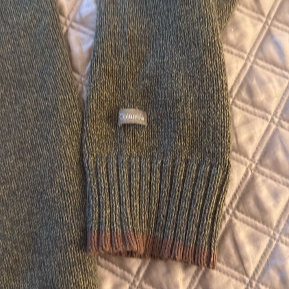 Columbia Sportswear Mens’ Cotton Full Zipper Pullover Sweater. Size Medium. - Picture 4 of 8